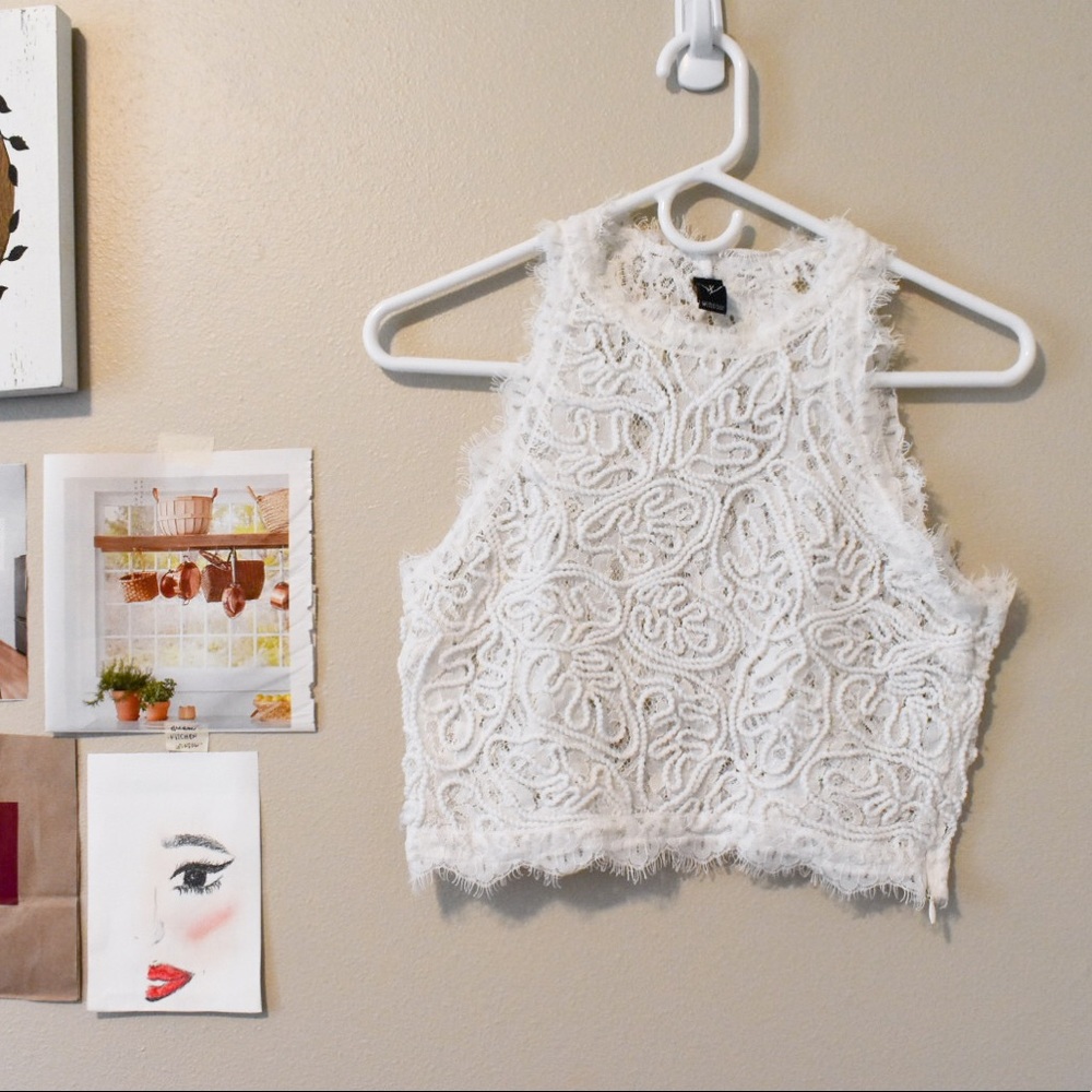 Windsor Lace Crop Top
